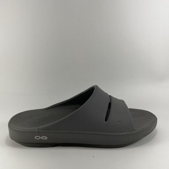 Oofos Ooahh Slide Sandals Womens Size 8 Gray Comfort Recovery Mens 6 Grey - Picture 1 of 9